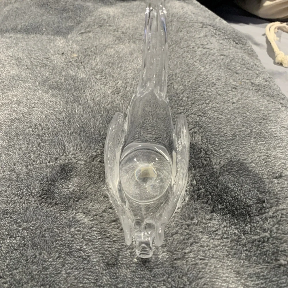 Vintage Cavan Ireland Crystal Swan candy‎ dish